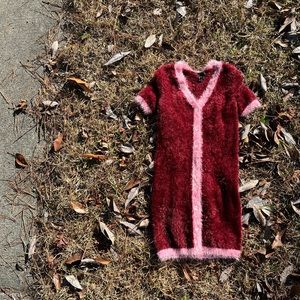 F21 Fuzzy y2k Dress sz S